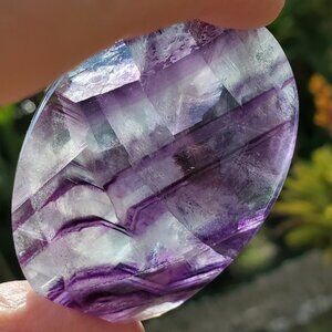 Fluorite Palm Stone (F301)